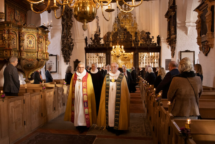 Peter Birch fra bispevielsen sammen med biskop Peter Skov Jakobsen